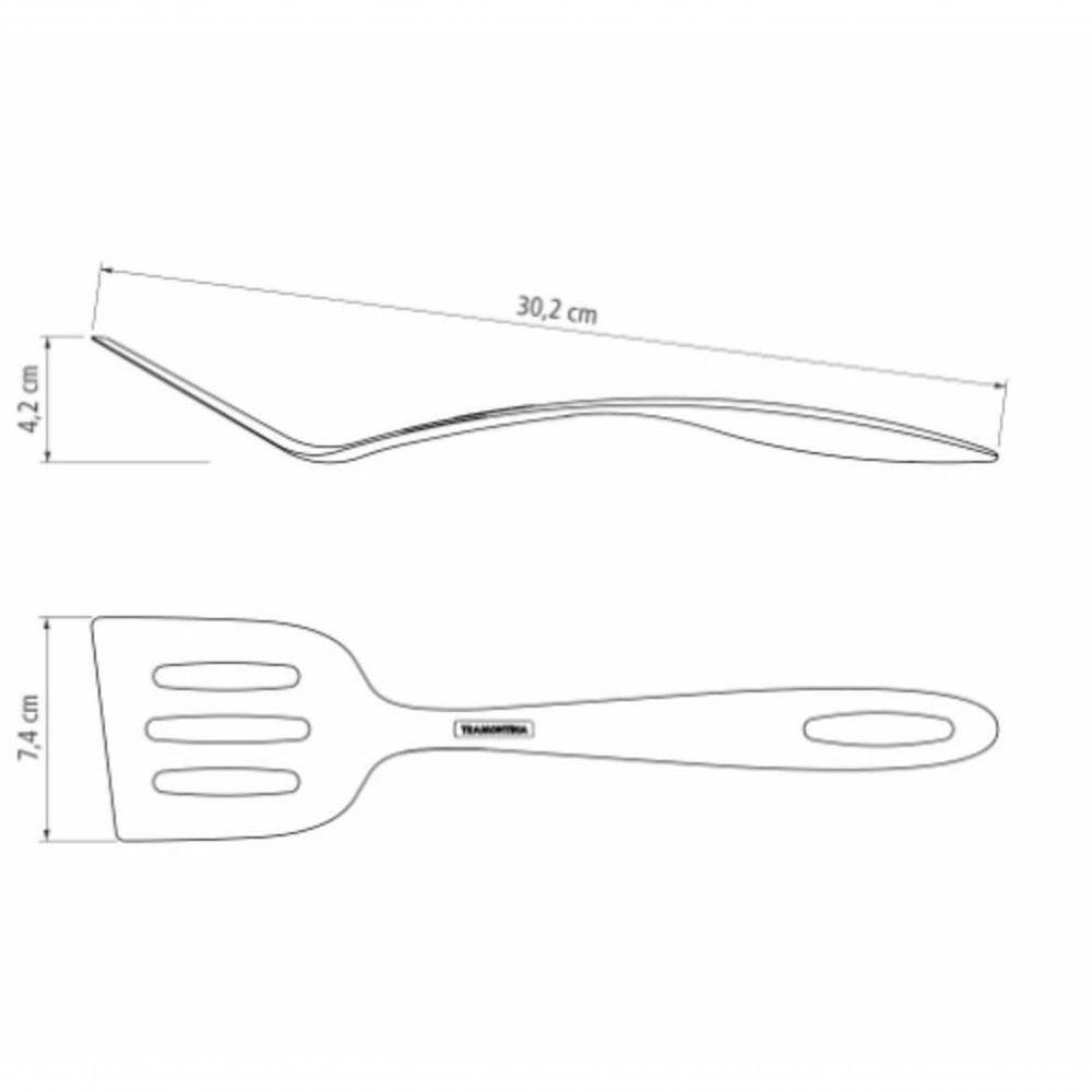 Espátula Tramontina Ability 30,2cm Em Nylon Preta - 4