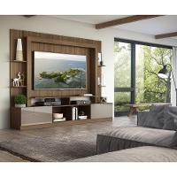 Estante Com Suporte Para Tv Até 65´´ Oslo Fg3386 Madeirada/lacca Fumê - 6