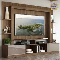 Estante Com Suporte Para Tv Até 65´´ Oslo Fg3386 Madeirada/lacca Fumê - 8