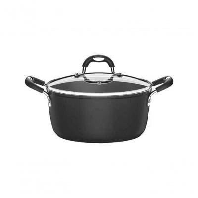 Caçarola Tramontina Mônaco Induction Com Revestimento Antiaderente Starflon Premium Preto Com Tampa 22cm