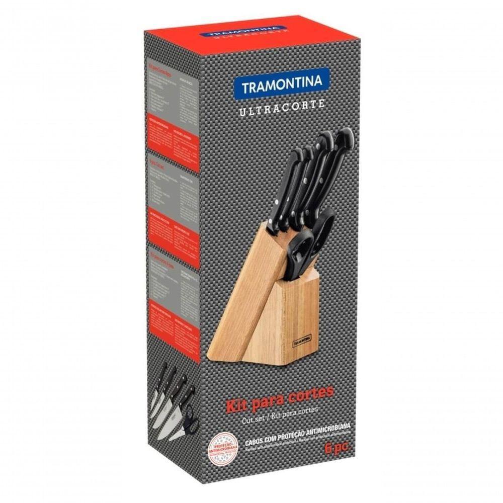 Jogo De Facas Tramontina Ultracorte 6 Peças Com Suporte - 2