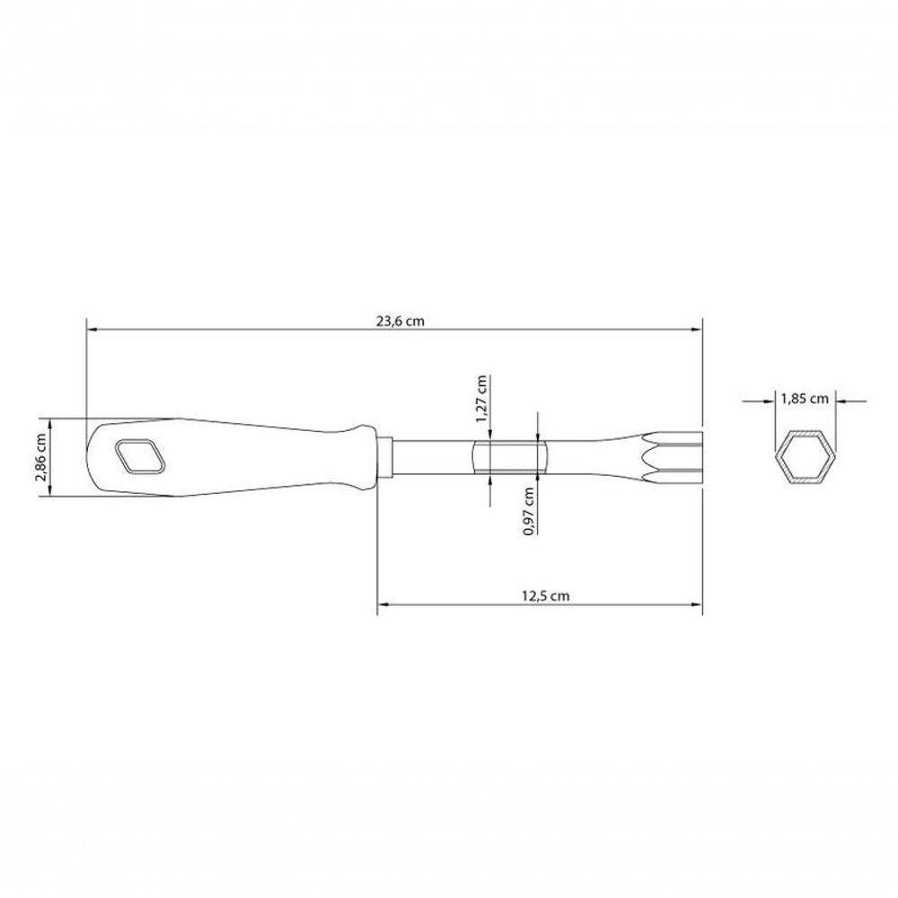 Chave Canhão Tramontina Master 13mm Com Haste Tubular - 2