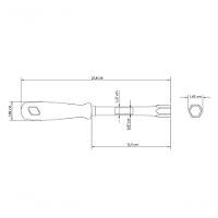 Chave Canhão Tramontina Master 13mm Com Haste Tubular - 2