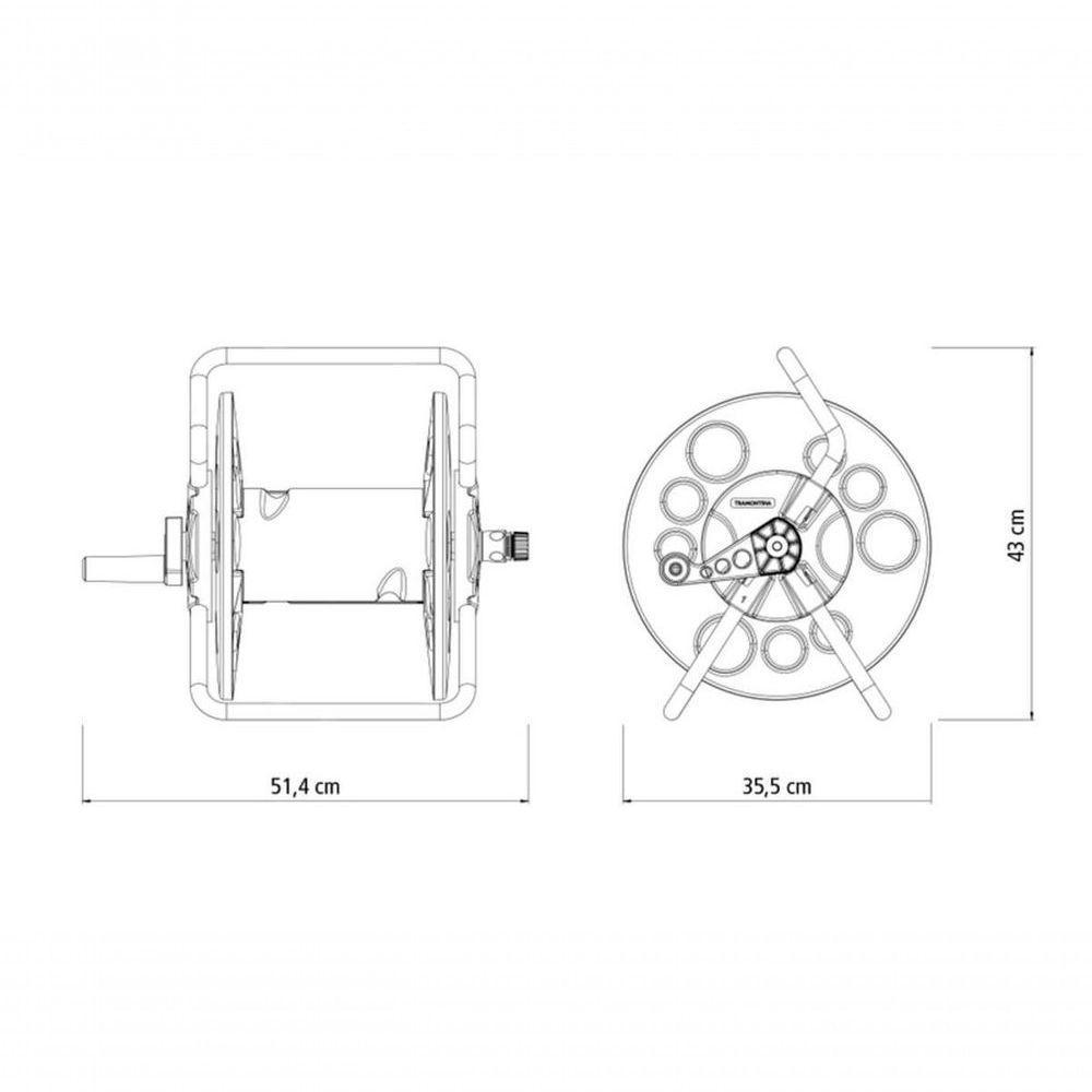 Enrolador De Mangueira Tramontina Com Suporte - 6