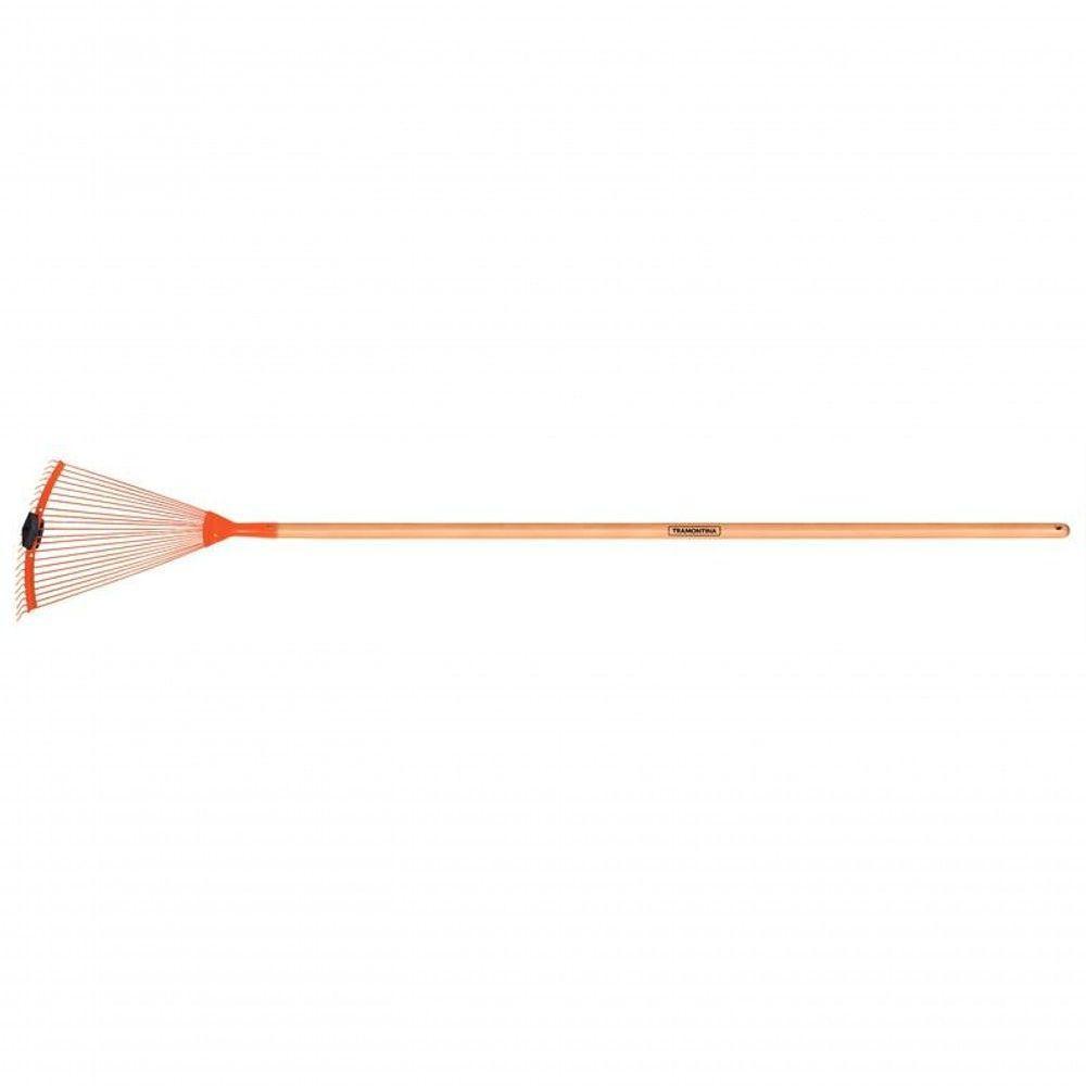 Vassoura Regulável Tramontina Em Aço Com 22 Dentes Arame E Cabo De Madeira 120cm - 1