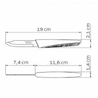 Faca De Legumes E Frutas Tramontina Lyf 3 Verde Natureza - 3