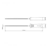 Lima Tramontina Master Redonda Bastarda Para Serrote 8" Em Aço Carbono Com Cabo Injetado - 2
