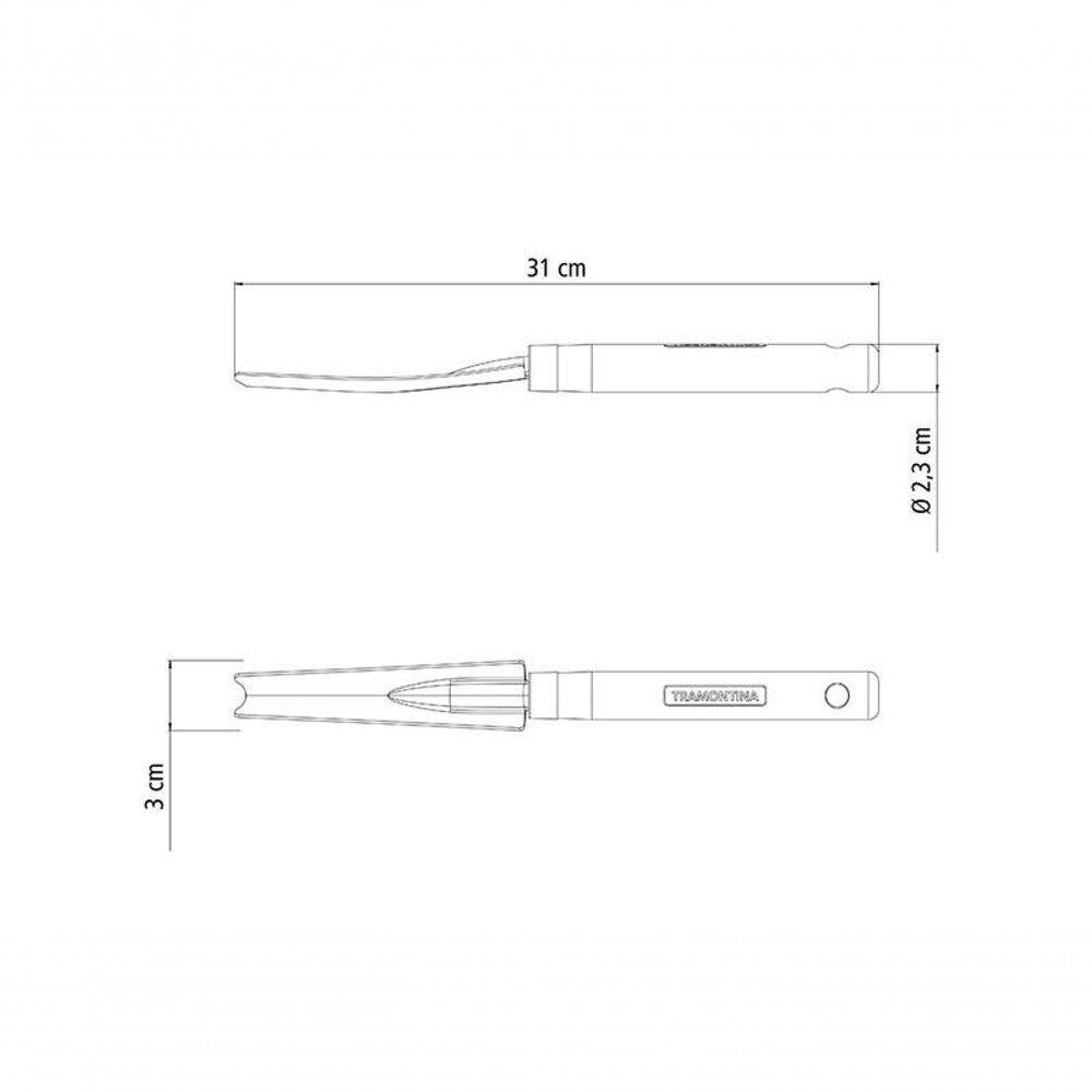 Arrancador De Inço Para Jardinagem Tramontina Em Aço Com Cabo De Madeira - 4