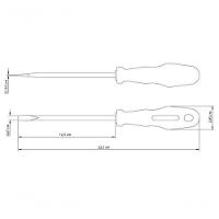 Chave De Fenda Tramontina Master Yellow Com Ponta Chata 1-4x5" - 3