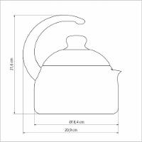Chaleira Tramontina Paris 1,9 L Alumínio Antiaderente Vermelho