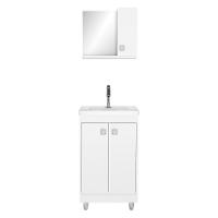 Gabinete Banheiro Com Cuba E Espelheira 45cm Multimóveis Cr10100 Branco Branco - 6