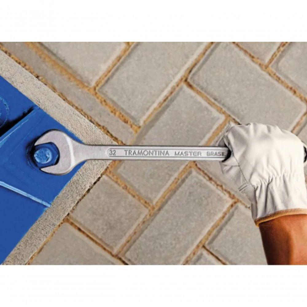 Chave Combinada 8mm Tramontina Master Com Pescoço Corpo Forjado Em Aço Especial Cromado - 2