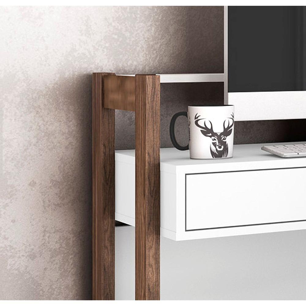 Gaveteiro Com 4 Gavetas Multimóveis Cr25006 Branco/Nogal - 3