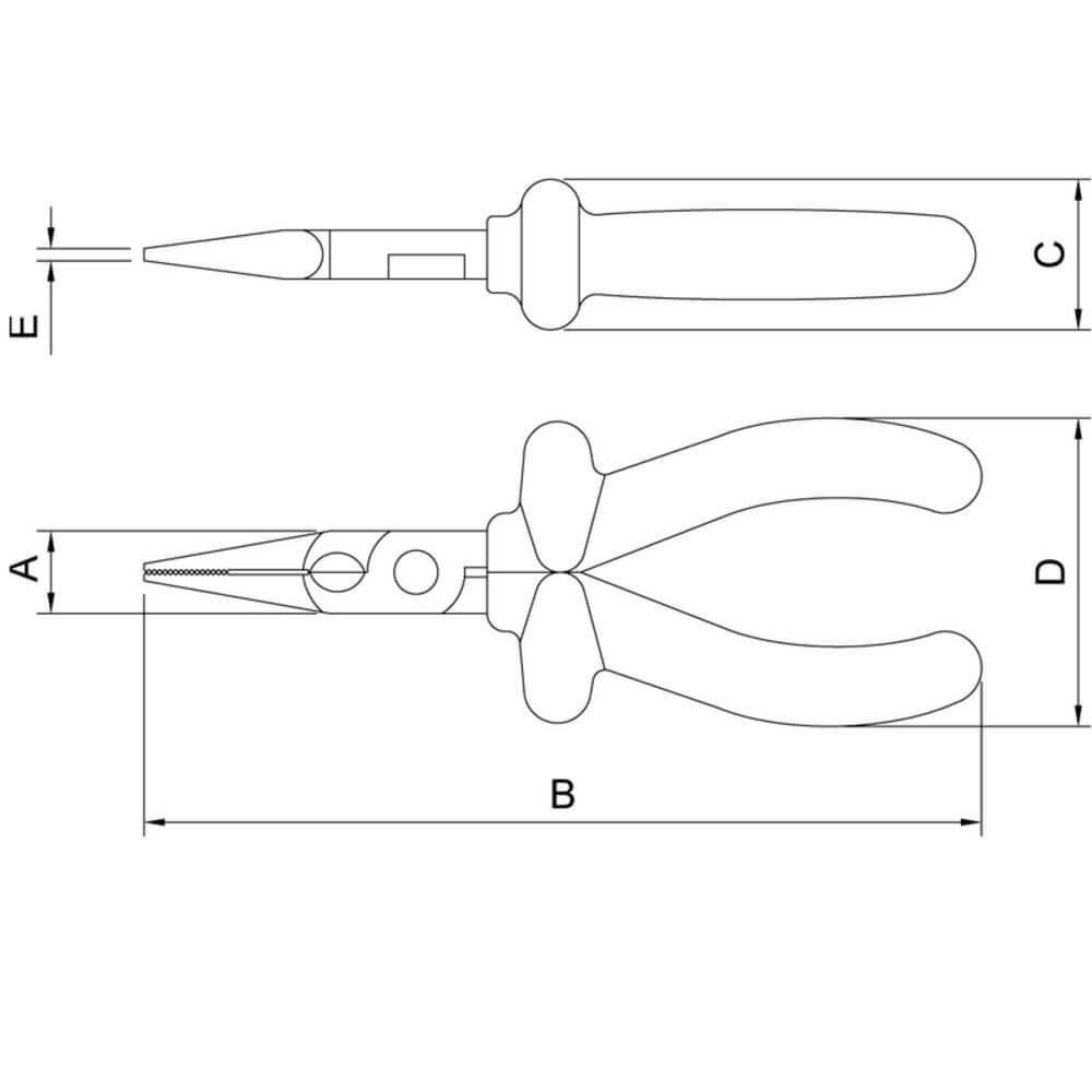 Alicate Meia Cana Isolado 6" Tramontina Pro - Iec 60900 - 3