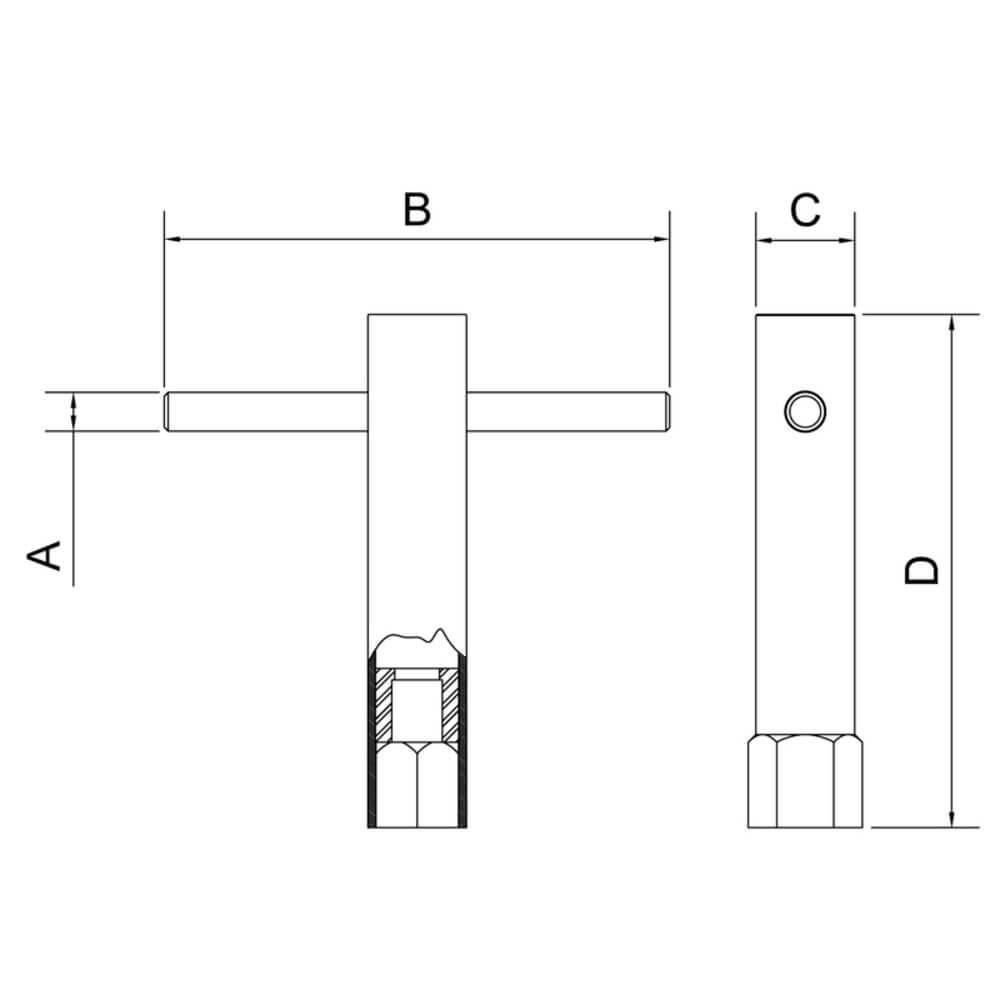 Chave De Vela Com Manípulo 16 Mm Tramontina Pro - 2