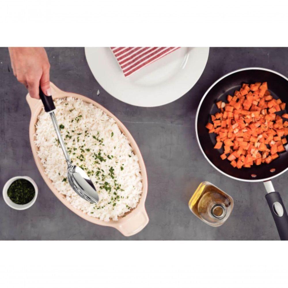 Colher Para Servir Tramontina Utilitá 33,6cm Em Aço Inox Preta - 2