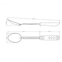 Colher Para Servir Tramontina Utilitá 33,6cm Em Aço Inox Preta - 4