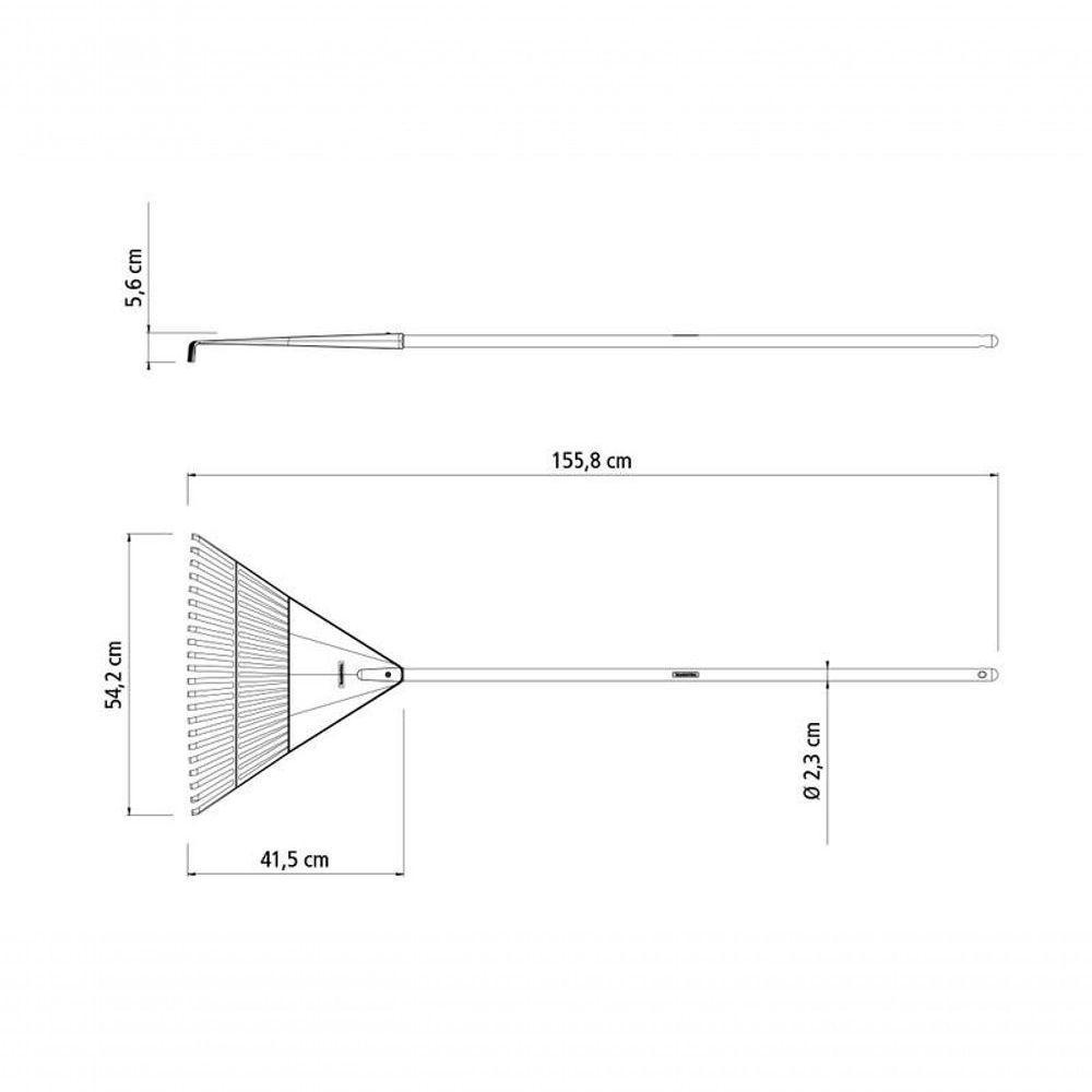 Vassoura Plástica Tramontina Laranja Com 22 Dentes E Cabo De Madeira 120cm - 3