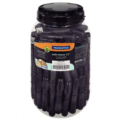 União Interna Tramontina 1-2" Pote Com 140 Unidades Para Mangueiras De Pebd