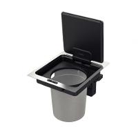 Lixeira De Embutir Com Sensor Tramontina Next Em Inox Com Balde Plástico 5 Litros