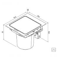 Lixeira De Embutir Com Sensor Tramontina Next Em Inox Com Balde Plástico 5 Litros - 5