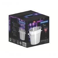 Balde De Gelo Tramontina Cosmos 14cm Em Aço Inox Fosco Com Borda Em Brilho