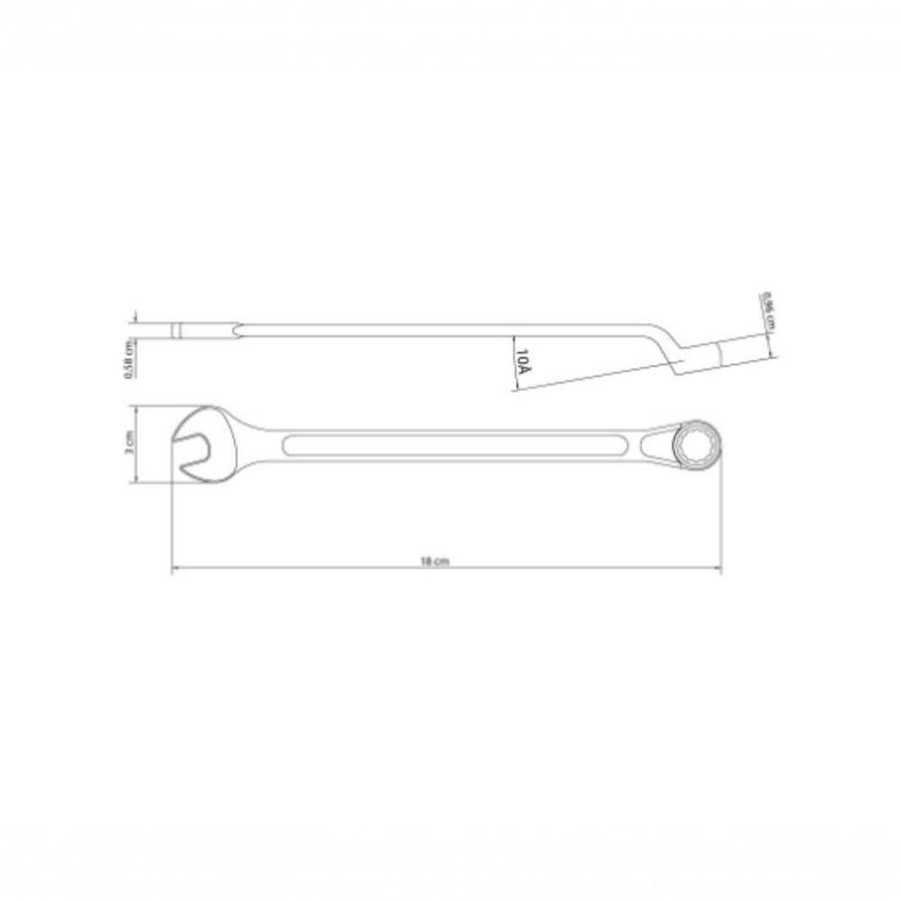 Chave Combinada Tramontina Master 13mm Com Pescoço Com Corpo Forjado Em Aço Especial Cromado - 3
