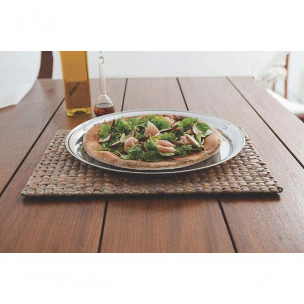 Bandeja Redonda Tramontina Service 35cm Em Aço Inox - 2