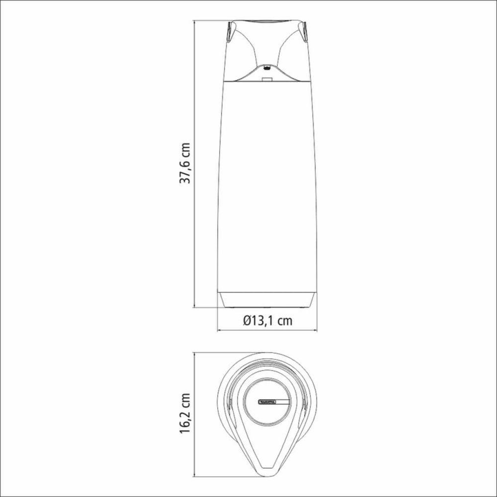 Garrafa Térmica Tramontina Exata Verde Com Ampola De Vidro 1,8 Litros - 5
