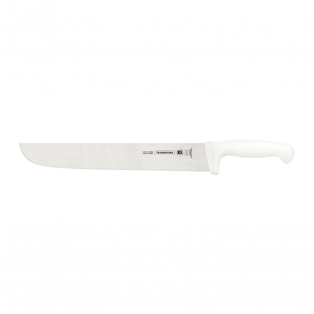 Faca Para Carne Tramontina Profissional Aço Inox E Cabo De Polipropileno Branco 12" - 1