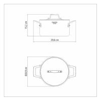 Caçarola Funda Tramontina Grano 20cm Em Inox Com Corpo Triplo - 5
