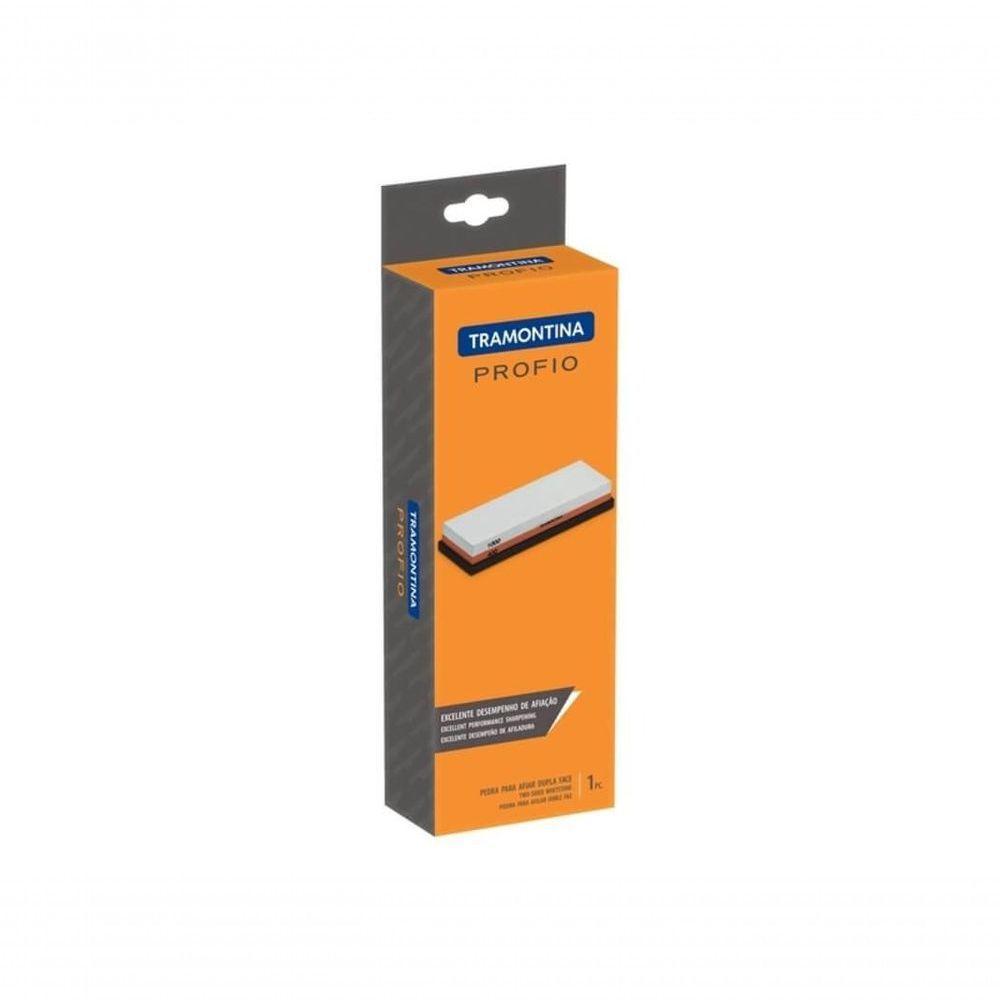 Pedra Para Afiar Tramontina Profio Com Granulação 400 E 1000 Dupla Face Com Suporte Emborrachado - 3