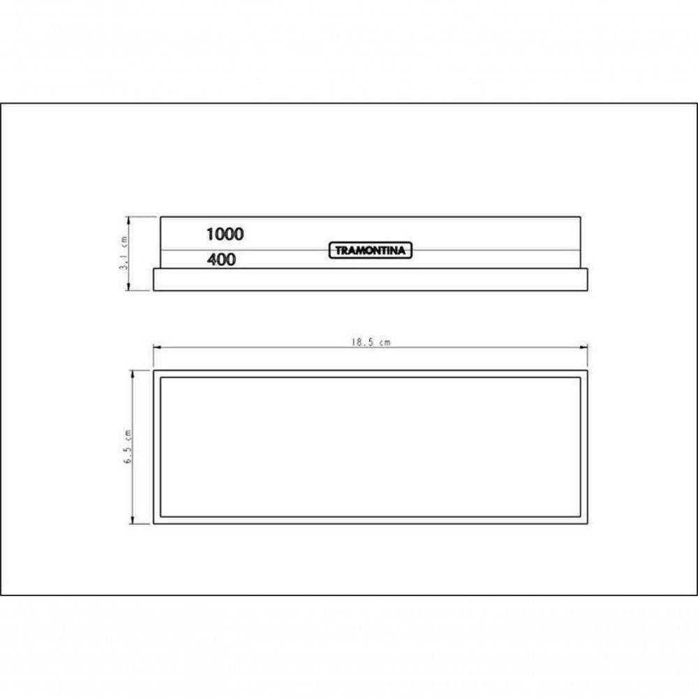Pedra Para Afiar Tramontina Profio Com Granulação 400 E 1000 Dupla Face Com Suporte Emborrachado - 4