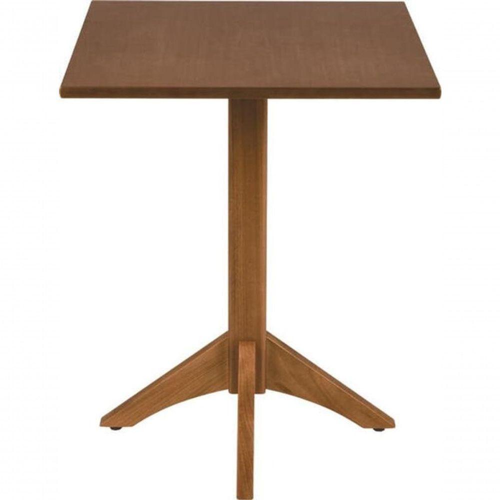 Mesa De Madeira Tramontina London Coluna Central Quadrada Em Tauarí 4 Lugares 60cm - 2