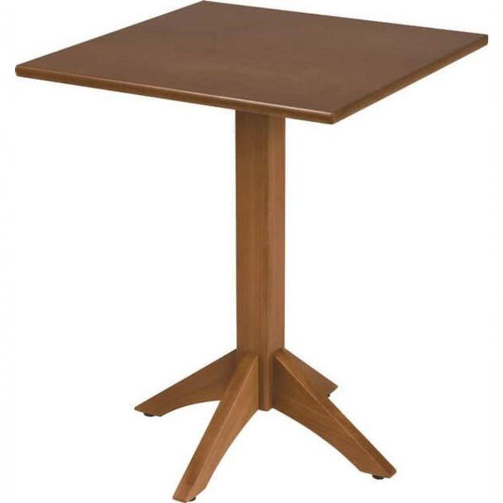 Mesa De Madeira Tramontina London Coluna Central Quadrada Em Tauarí 4 Lugares 60cm - 3