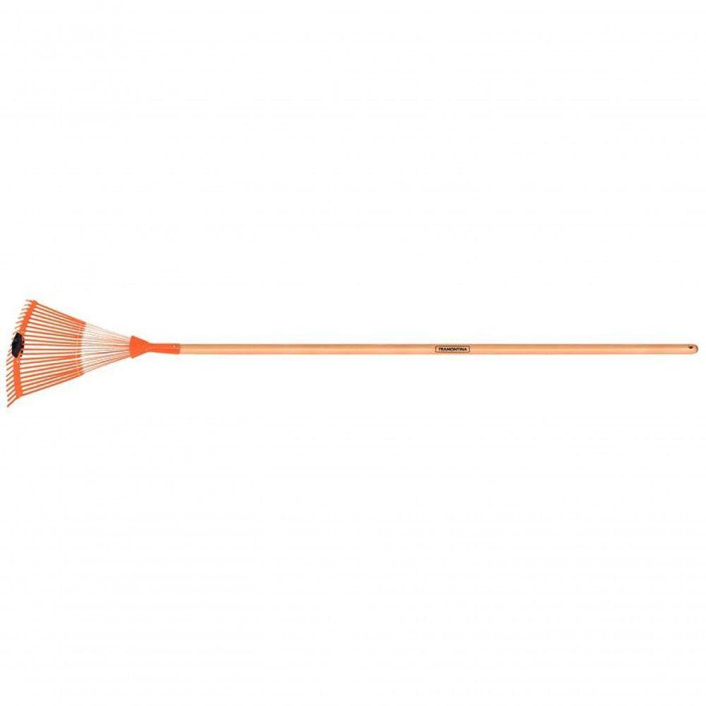 Vassoura Regulável Tramontina Em Aço Com 22 Dentes Tipo Palheta E Cabo De Madeira 120cm - 1