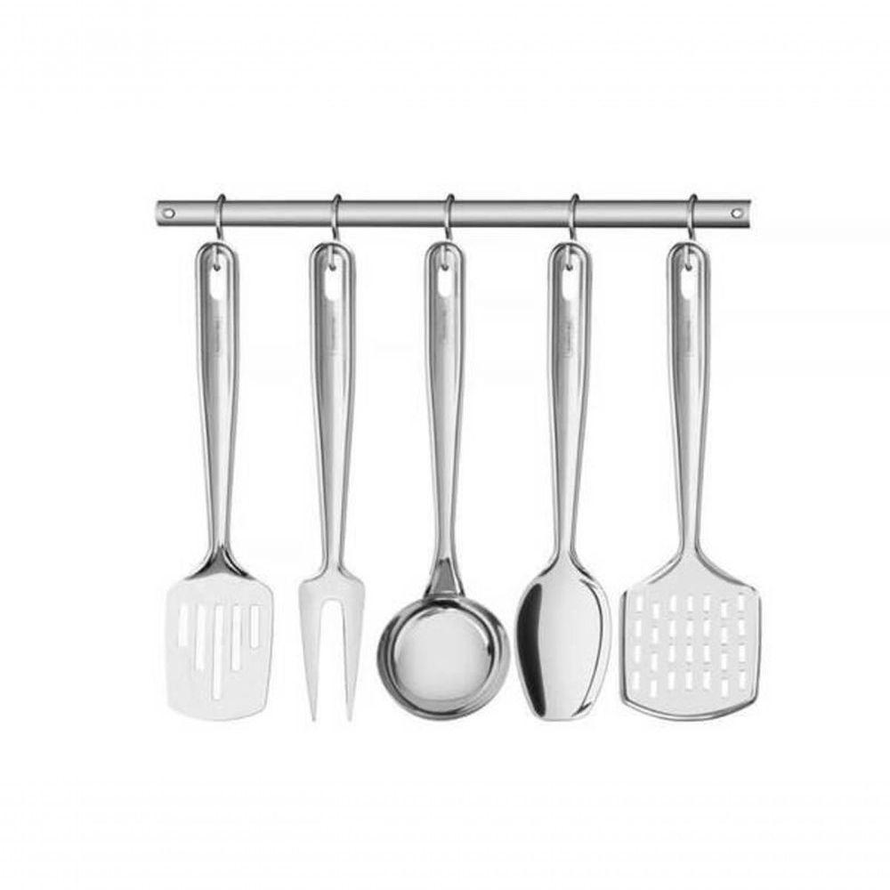 Jogo De Utensílios Tramontina Extrata Em Inox Com Suporte 5 Peças - 3