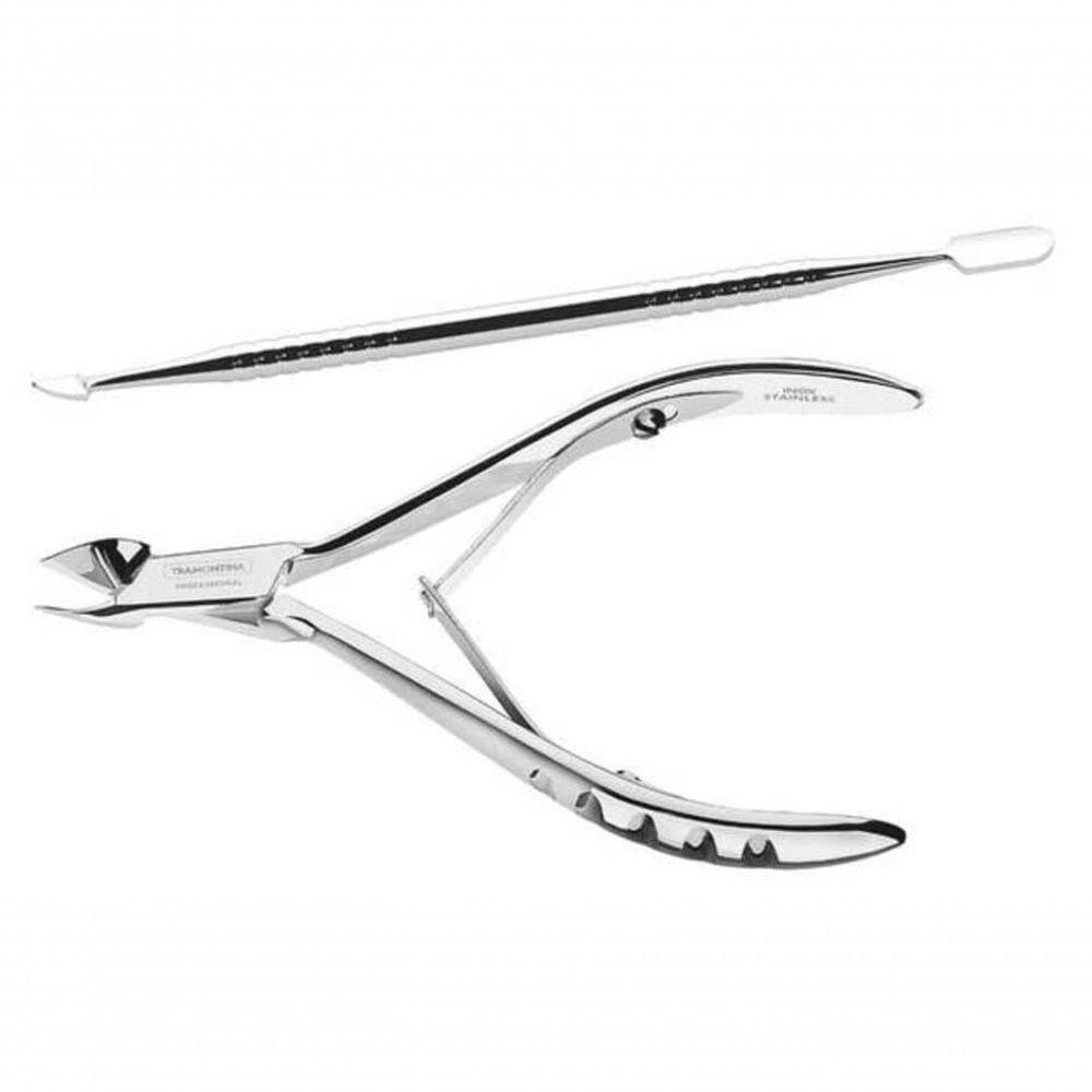 Jogo Básico Para Cutículas Tramontina Em Aço Inox 2 Peças - 1