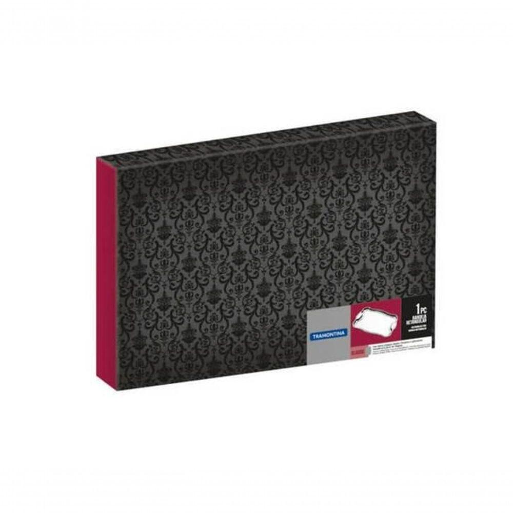 Bandeja Retangular Tramontina Classic 42 X 29cm Em Aço Inox Com Alça - 3