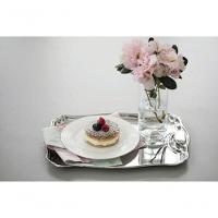 Bandeja Retangular Tramontina Classic 42 X 29cm Em Aço Inox Com Alça - 2