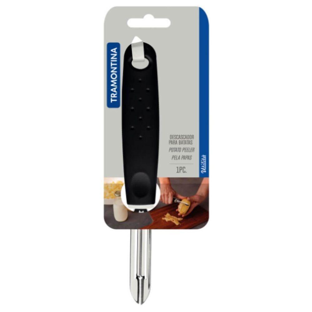 Descascador De Batatas Manual Tramontina Utilitá Aço Inox Preto - 3