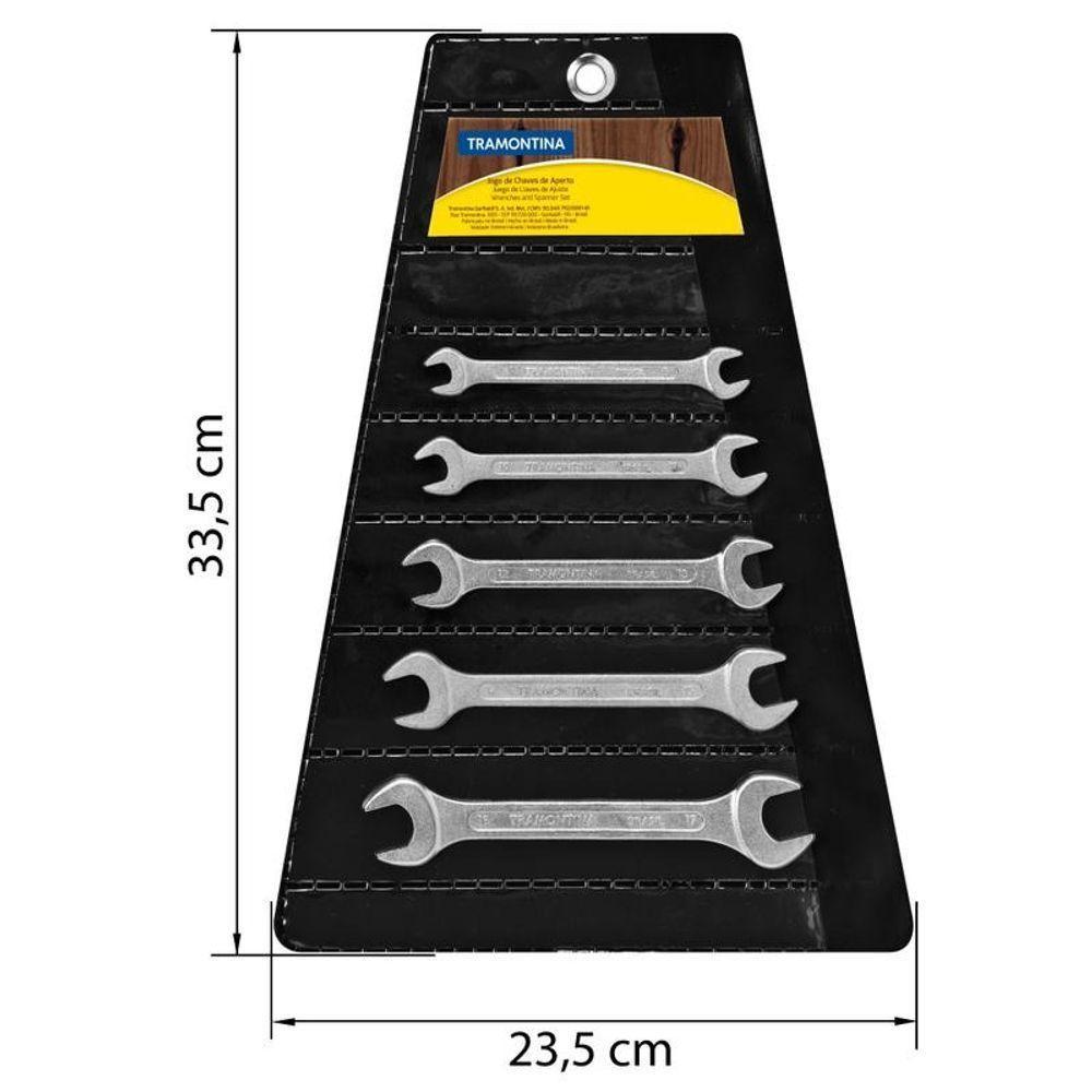 Jogo De Chaves Fixas Tramontina Basic Em Aço Especial Cromado 5 Peças - 2