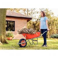 Carrinho De Mão Tramontina Com Caçamba Funda Plástica Laranja 55 Litros Braço Metálico E Pneu Com Câmara - 2