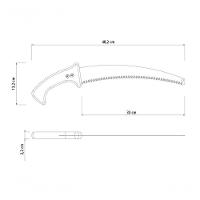 Serrote Para Poda Tramontina Profissional 13" Em Aço Com Cabo De Madeira - 4