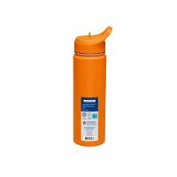 Garrafa Térmica Tramontina Aço Revestido Laranja Com Canudo 650ml - 3
