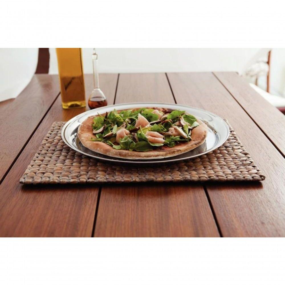 Bandeja Redonda Tramontina Service 40cm Em Aço Inox - 3