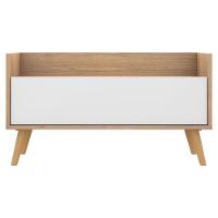 Gabinete De Banheiro Retrô 80 Cm Fg5000 Rustic/branco/natural - 1