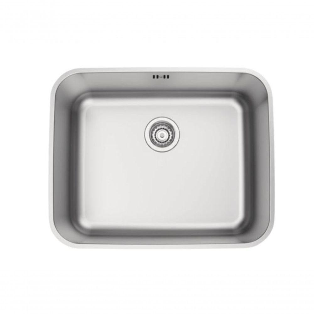 Cuba De Embutir Tramontina Dora 50 Bl R6 Em Inox Acabamento Escovado Com Válvula E Escape 50x40cm - 1