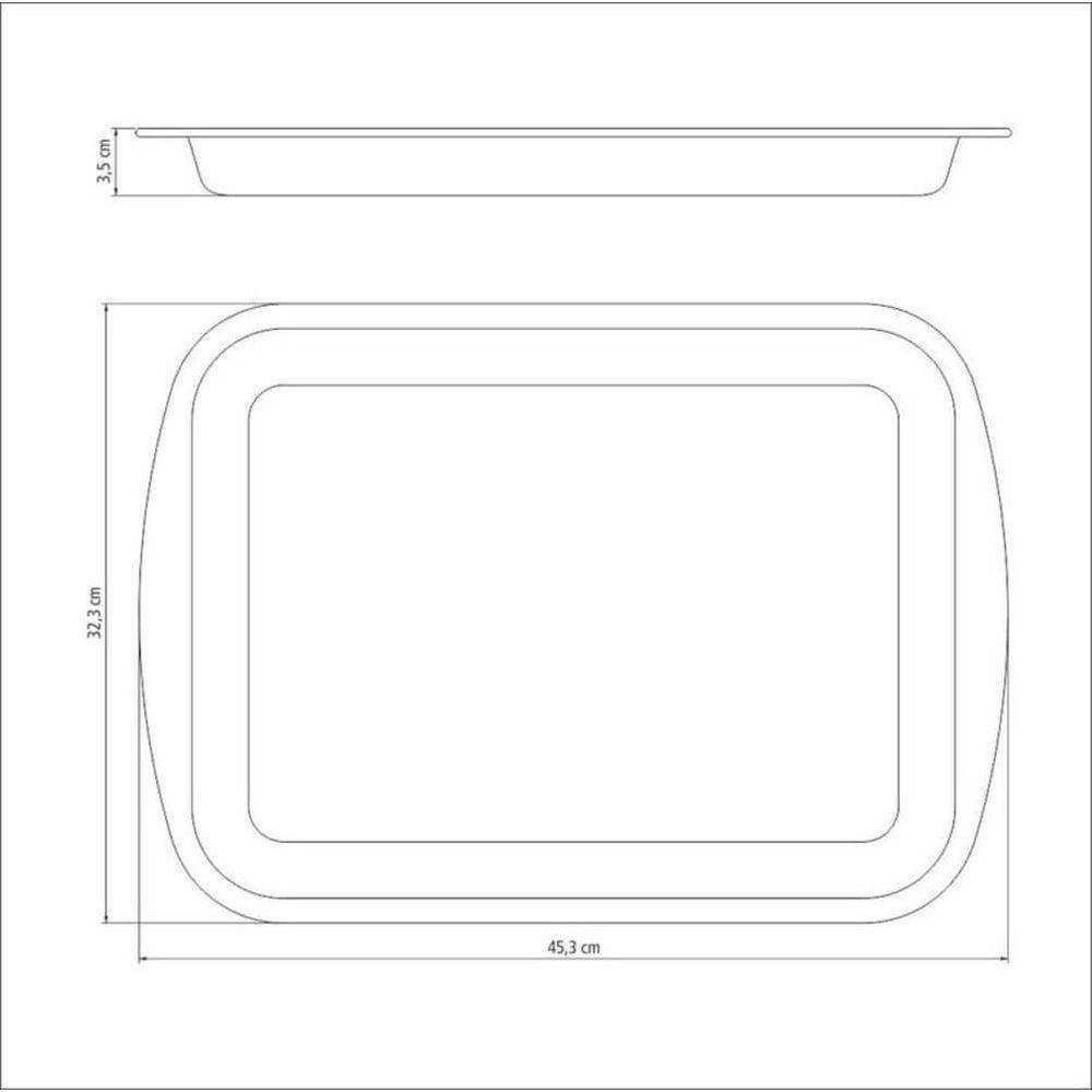 Assadeira Rasa Tramontina Starflon Max 40cm 3,8l Grafite - 2