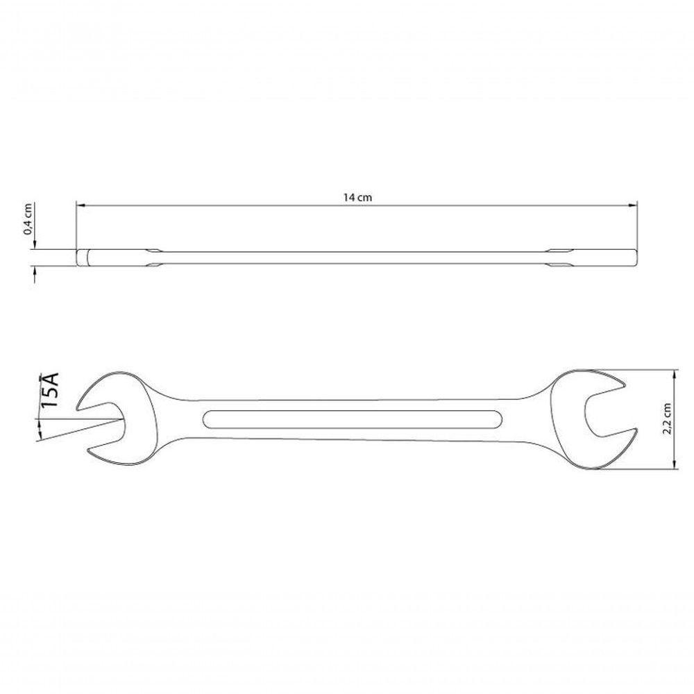 Chave Fixa Tramontina Master 8x9mm Corpo Em Aço Especial Cromado - 2